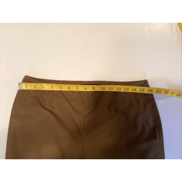 lafayette 148 new york pants 4 brown ankle slit side zipper - Picture 3 of 10